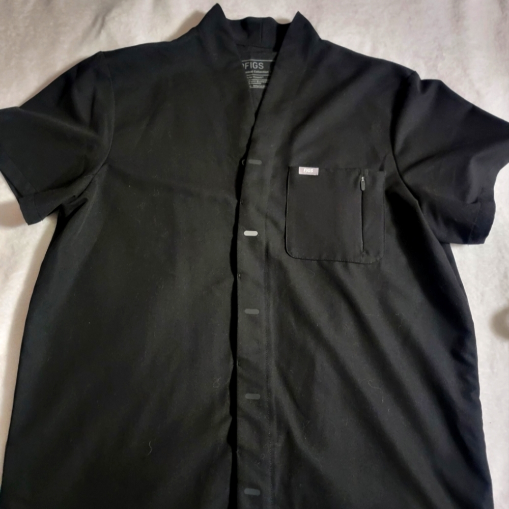 Figs- Button up scrub top